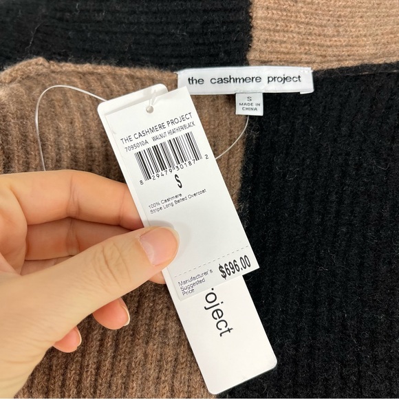 The Cashmere Project long belted overcoat cardigan 100% cashmere - Picture 9 of 9